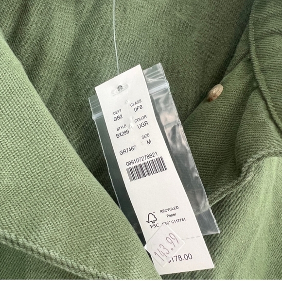 J Crew Army Olive Green Twill Field Cargo Jacket - Picture 11 of 12